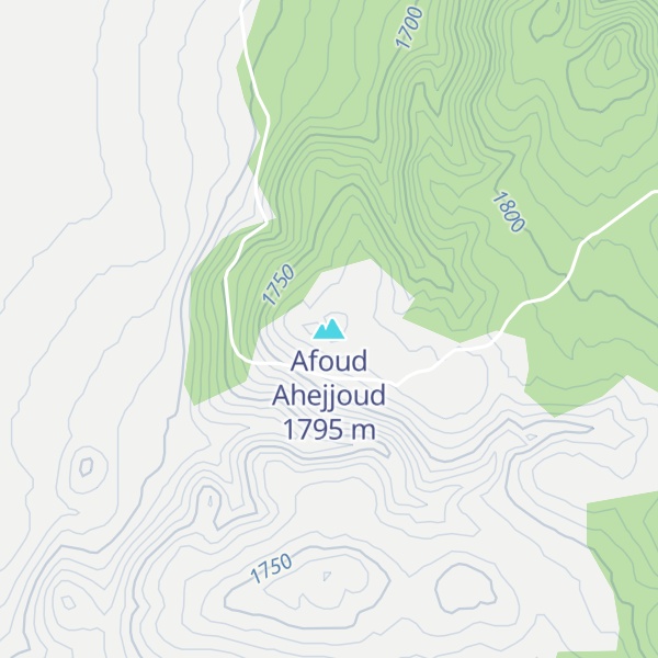Map of Afoud Ahejjoud