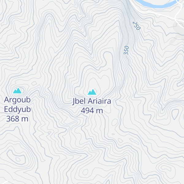 Map of Jbel Ariaira