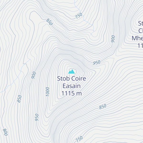 Map of Stob Coire Easain
