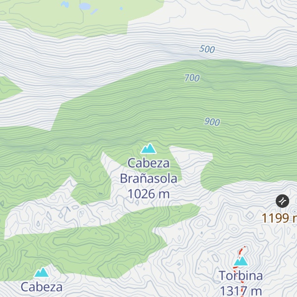Map of Cabeza Brañasola