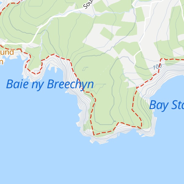 Map of Cronk Mooar