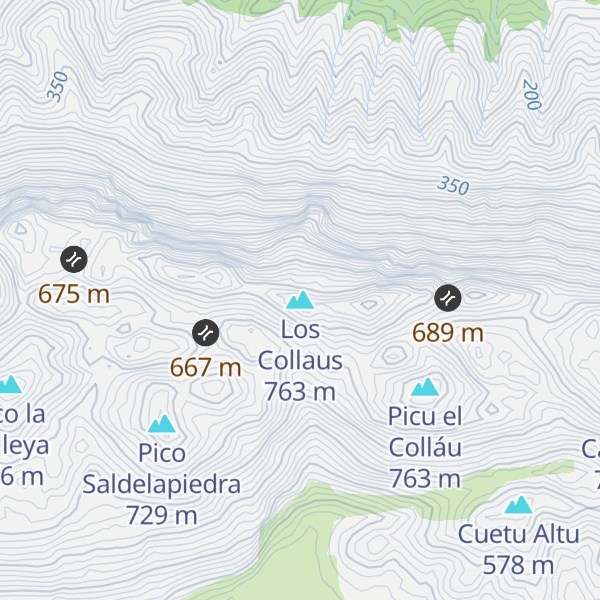 Map of Los Collaus