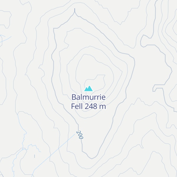Map of Balmurrie Fell