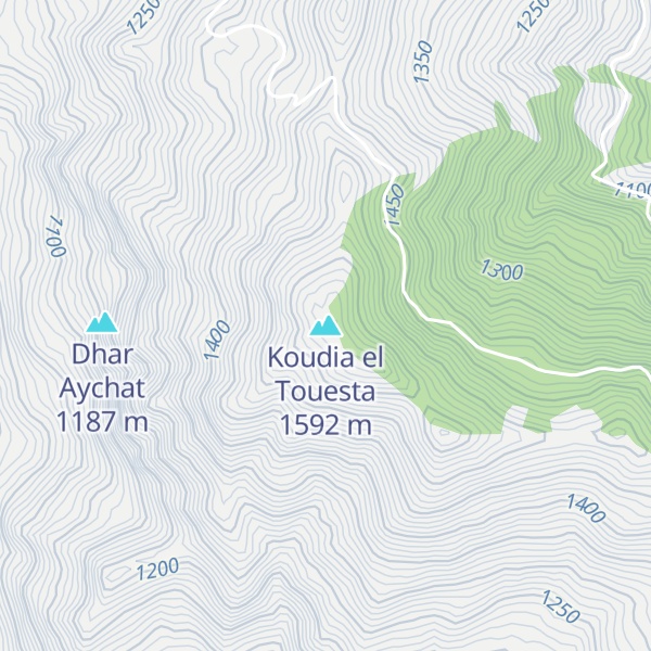 Map of Koudia el Touesta