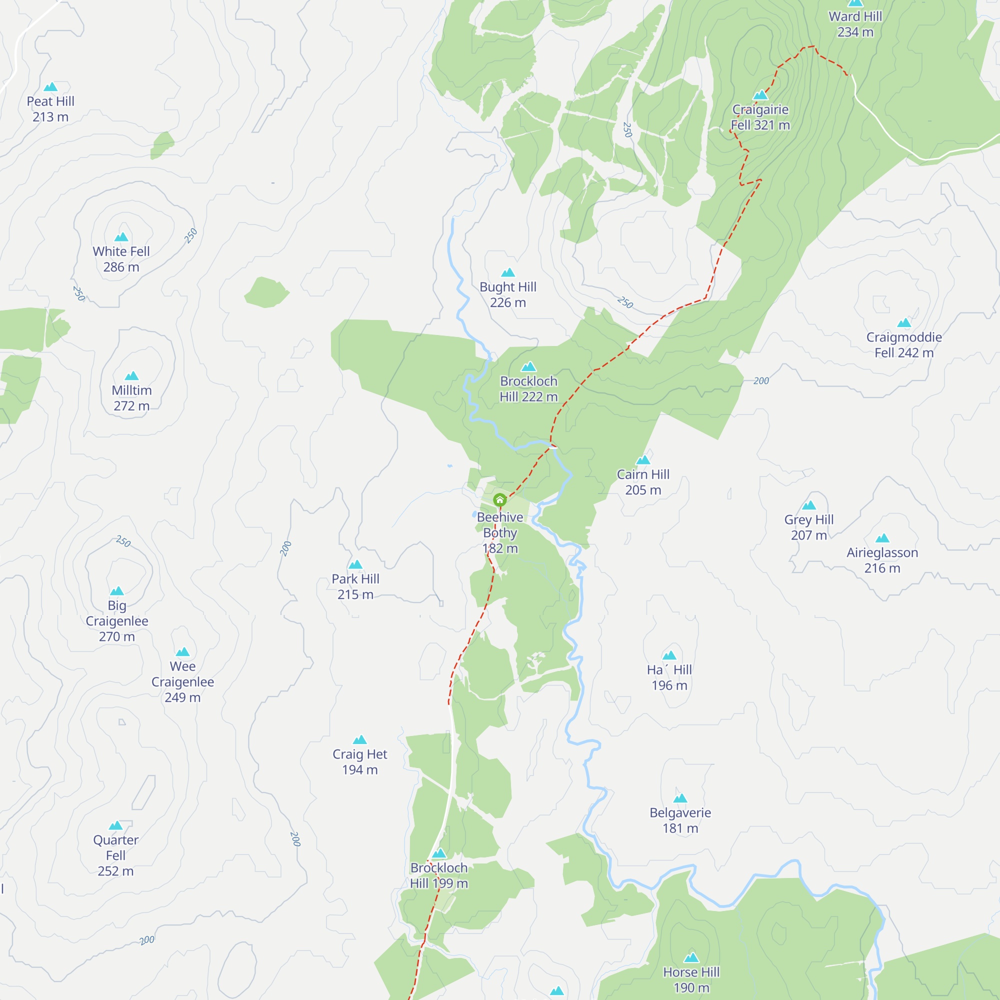 Beehive Bothy map
