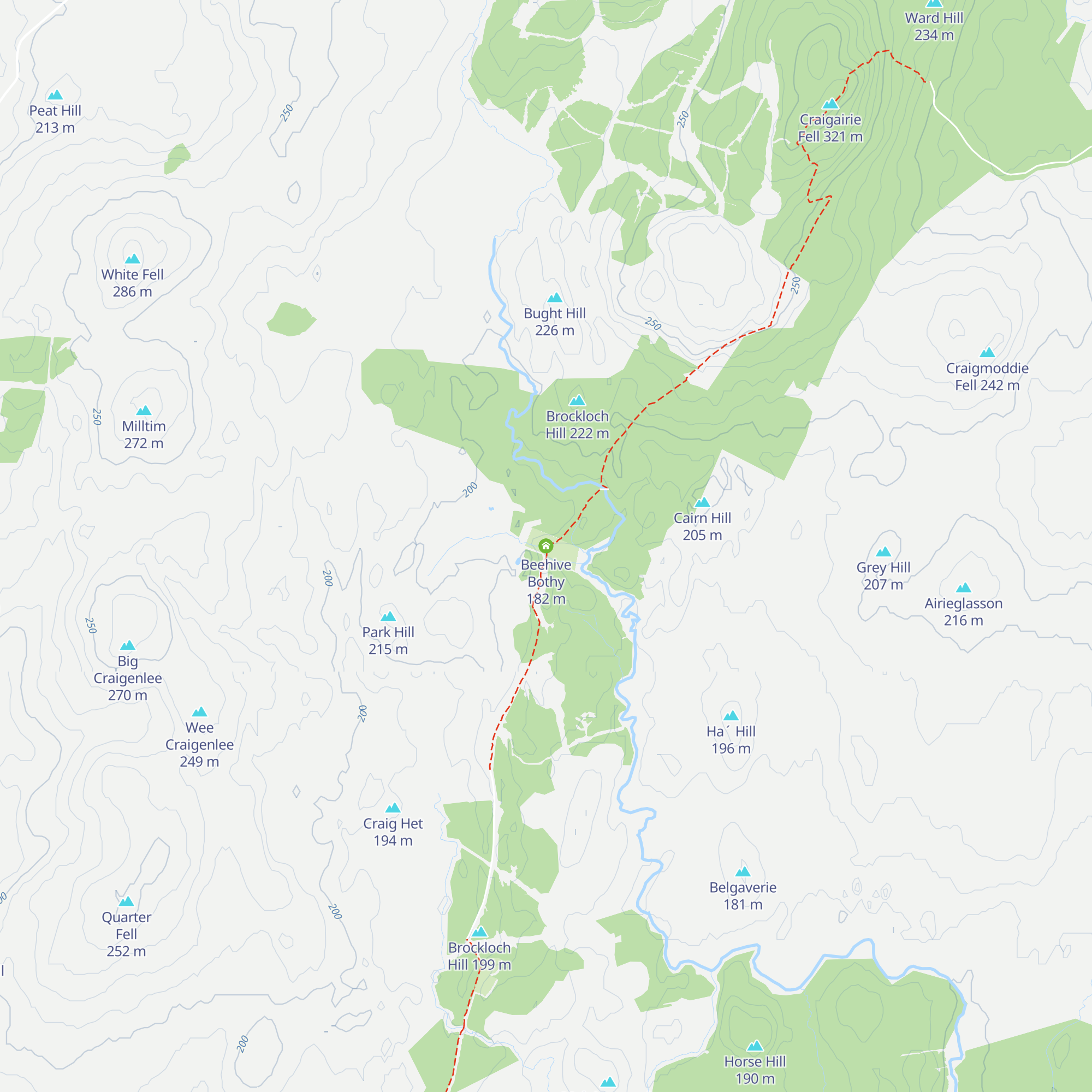 Beehive Bothy map