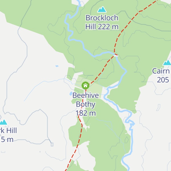 Map of Beehive Bothy
