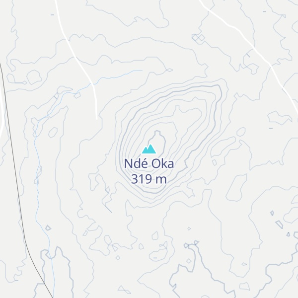 Map of Ndé Oka