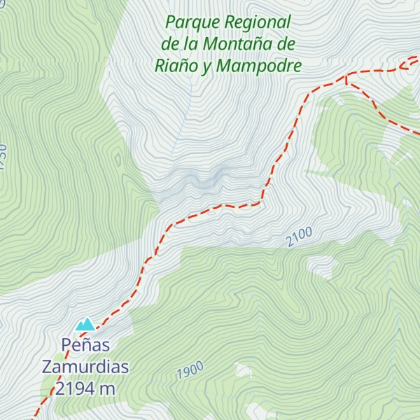 Map of Peñas Malas Occ.