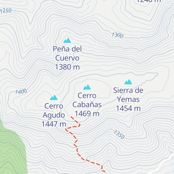 Map of Cerro Cabañas
