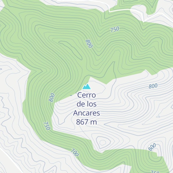 Map of Cerro de los Ancares