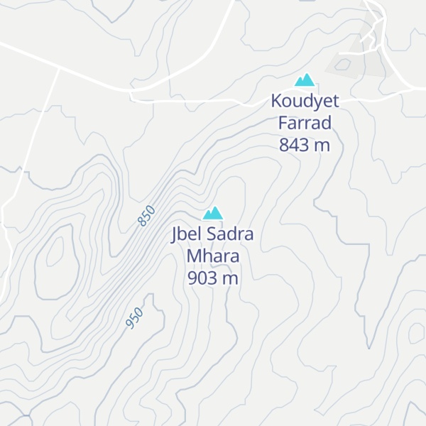 Map of Jbel Sadra Mhara