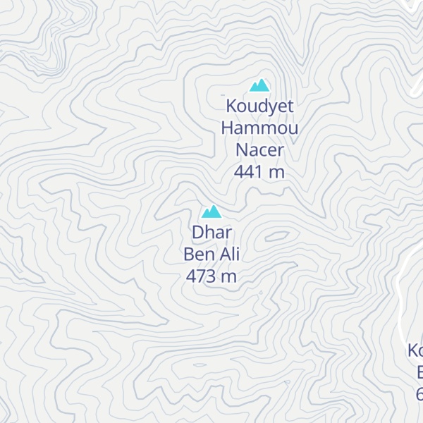Map of Dhar Ben Ali