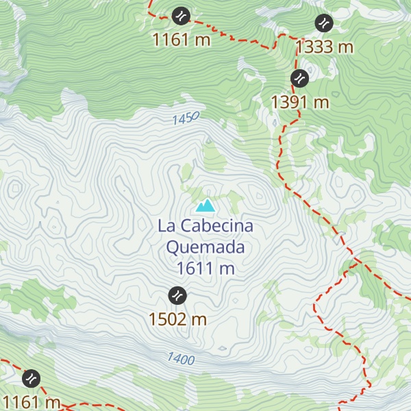 Map of La Cabecina Quemada