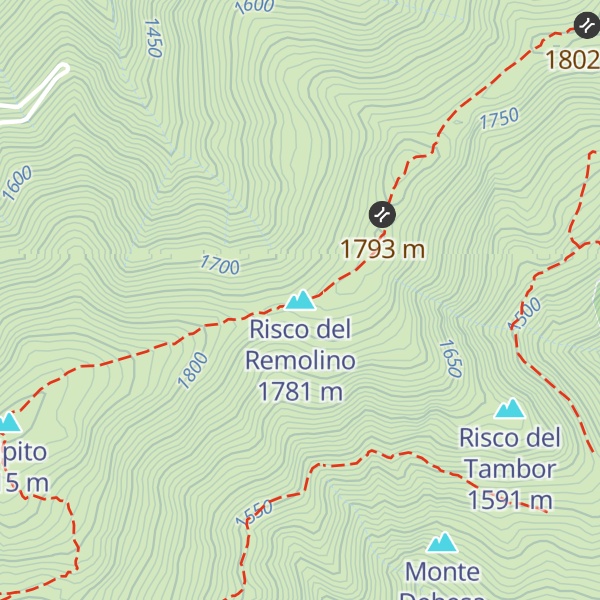 Map of Risco del Remolino