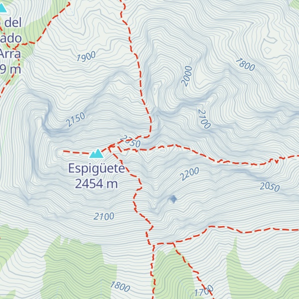 Map of Espigüete cima Este