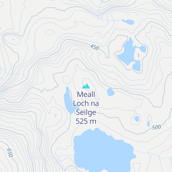 Map of Meall Loch na Seilge