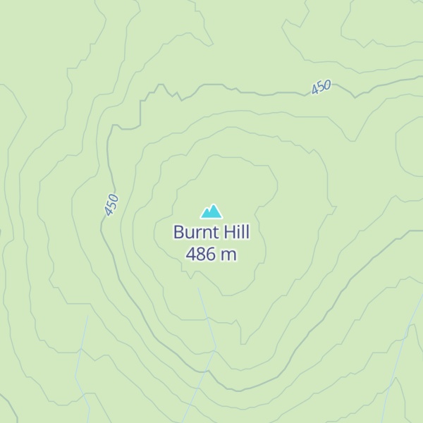 Map of Burnt Hill