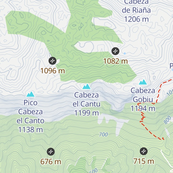 Map of Cabeza el Cantu