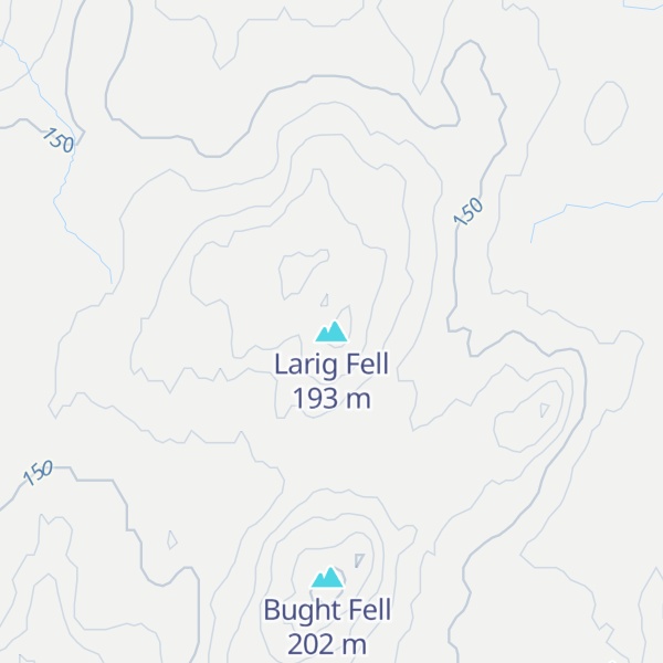 Map of Larig Fell