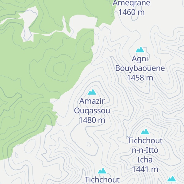 Map of Amazir Ouqassou