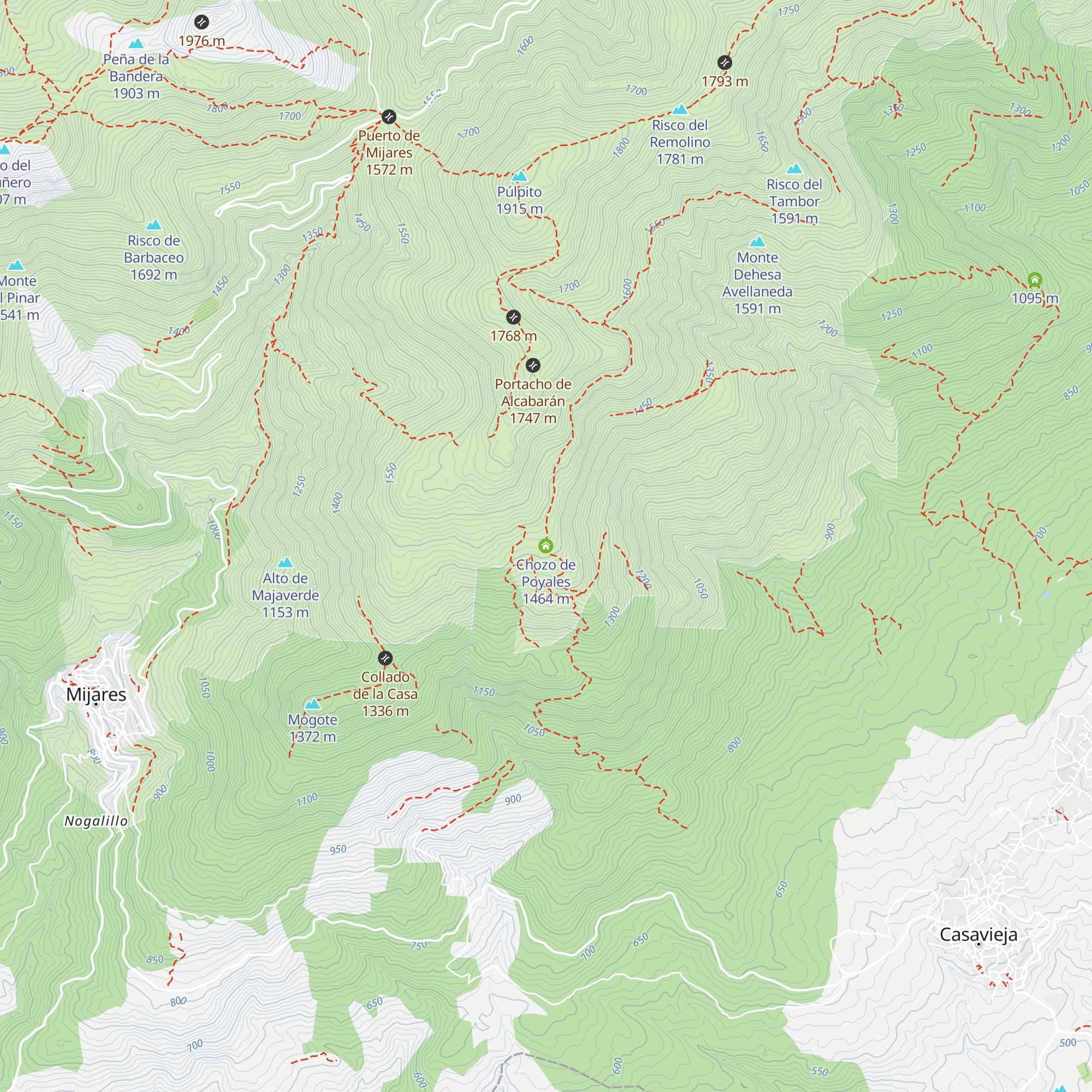 Chozo de Poyales map