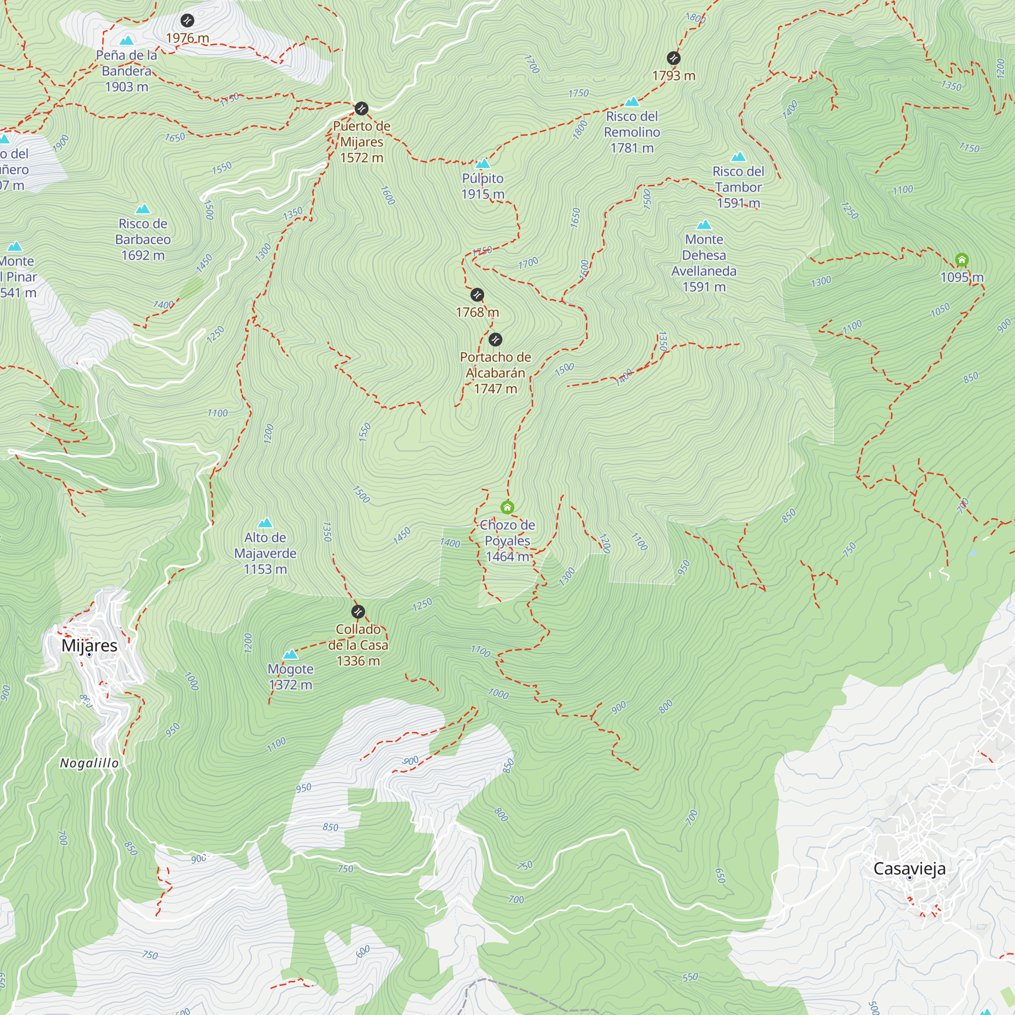 Chozo de Poyales map