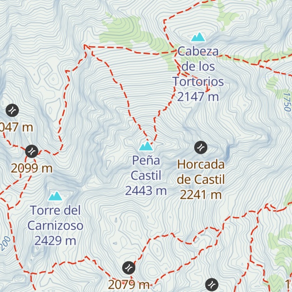 Map of Peña Castil