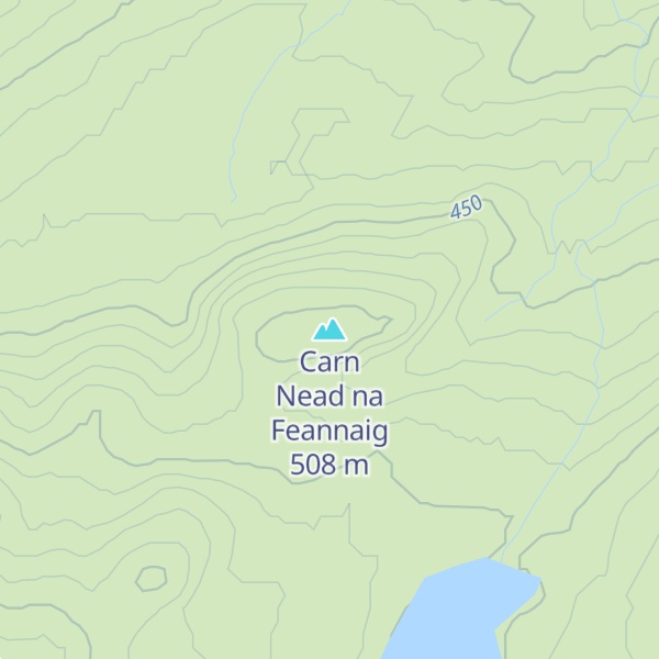 Map of Carn Nead na Feannaig