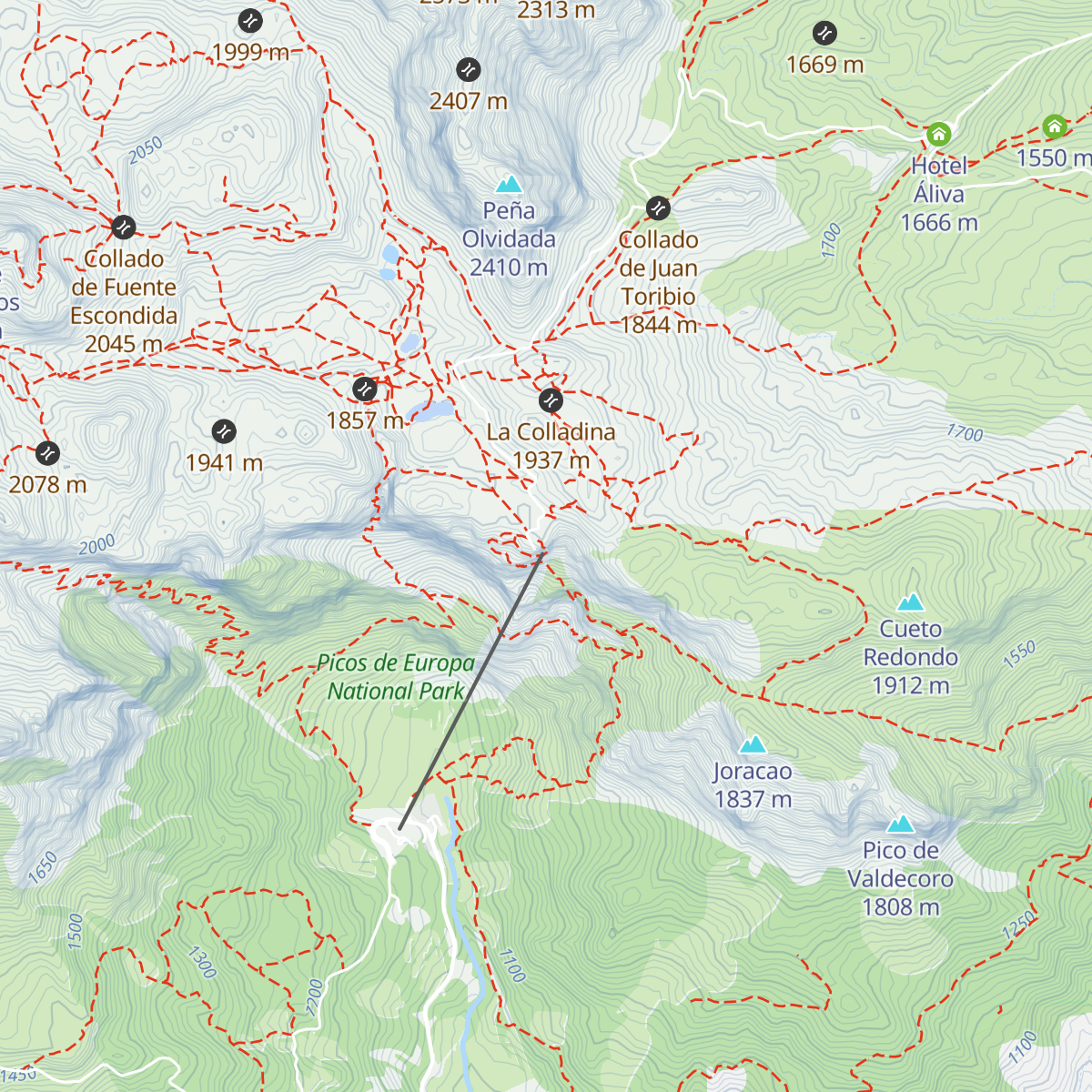 El Cable map