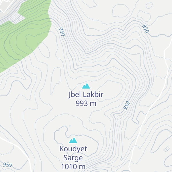 Map of Jbel Lakbir