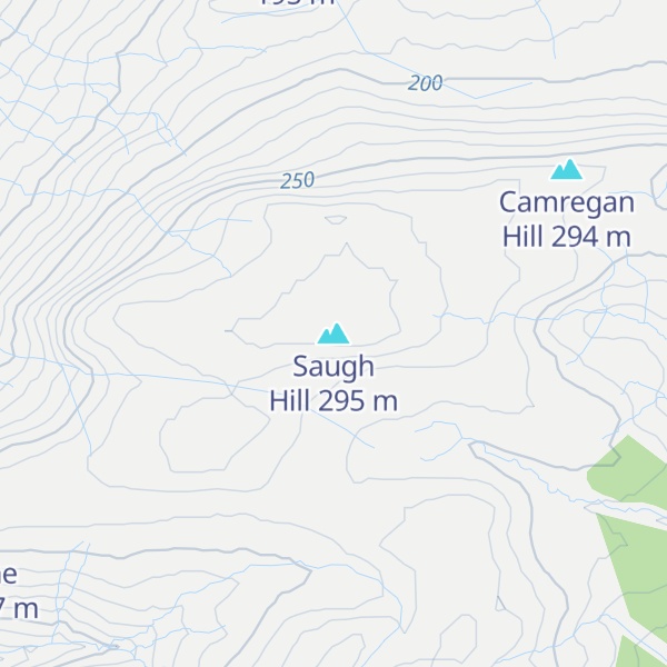 Map of Saugh Hill