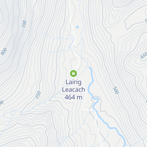 Map of Lairig Leacach