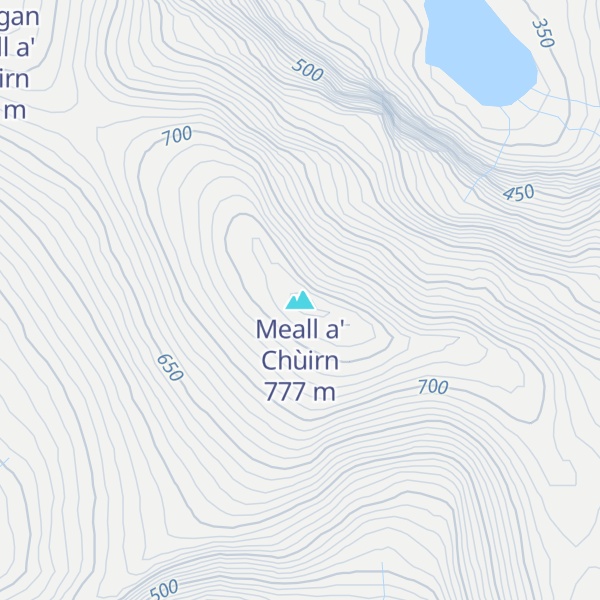 Map of Meall a' Chùirn