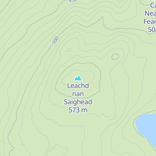 Map of Leachd nan Saighead
