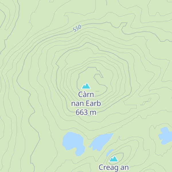Map of Càrn nan Earb