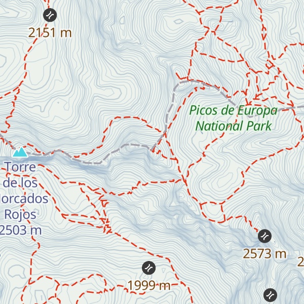 Map of Pico de Santa Ana Oriental