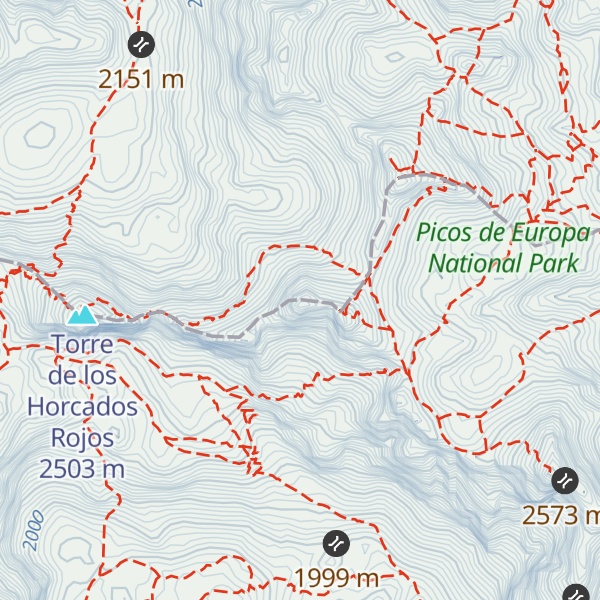 Map of Pico de Santa Ana Occidental
