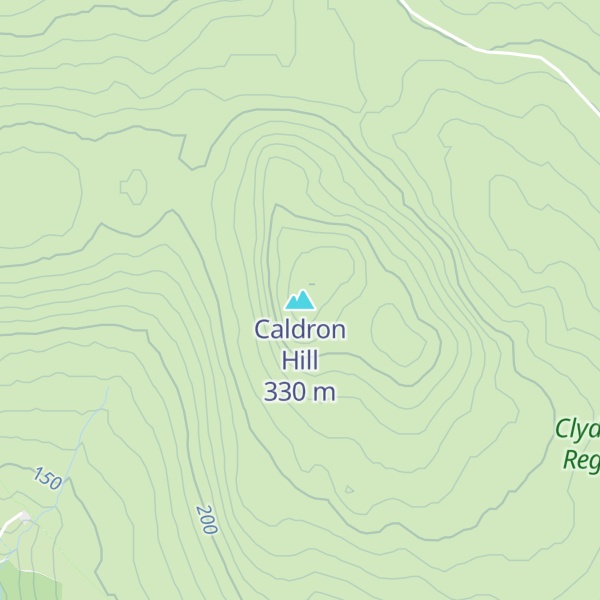 Map of Caldron Hill