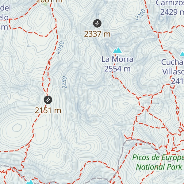 Map of Los Campanarios