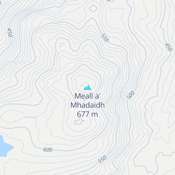 Map of Meall a' Mhadaidh