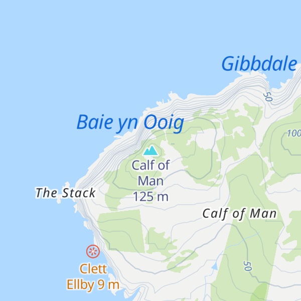 Map of Calf of Man