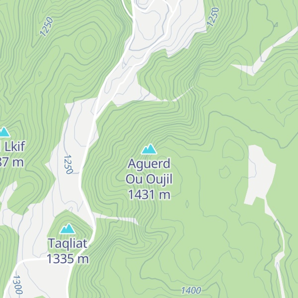 Map of Aguerd Ou Oujil
