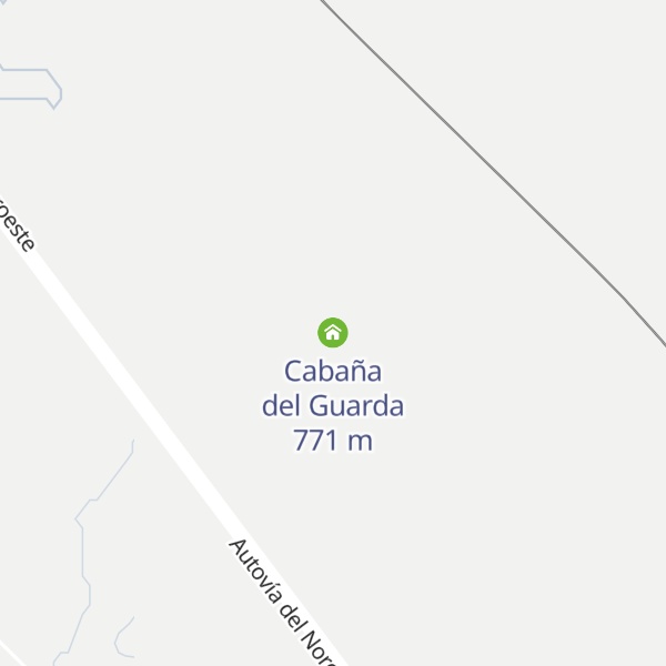 Map of Cabaña del Guarda