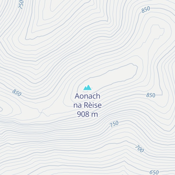 Map of Aonach na Rèise