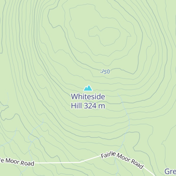 Map of Whiteside Hill