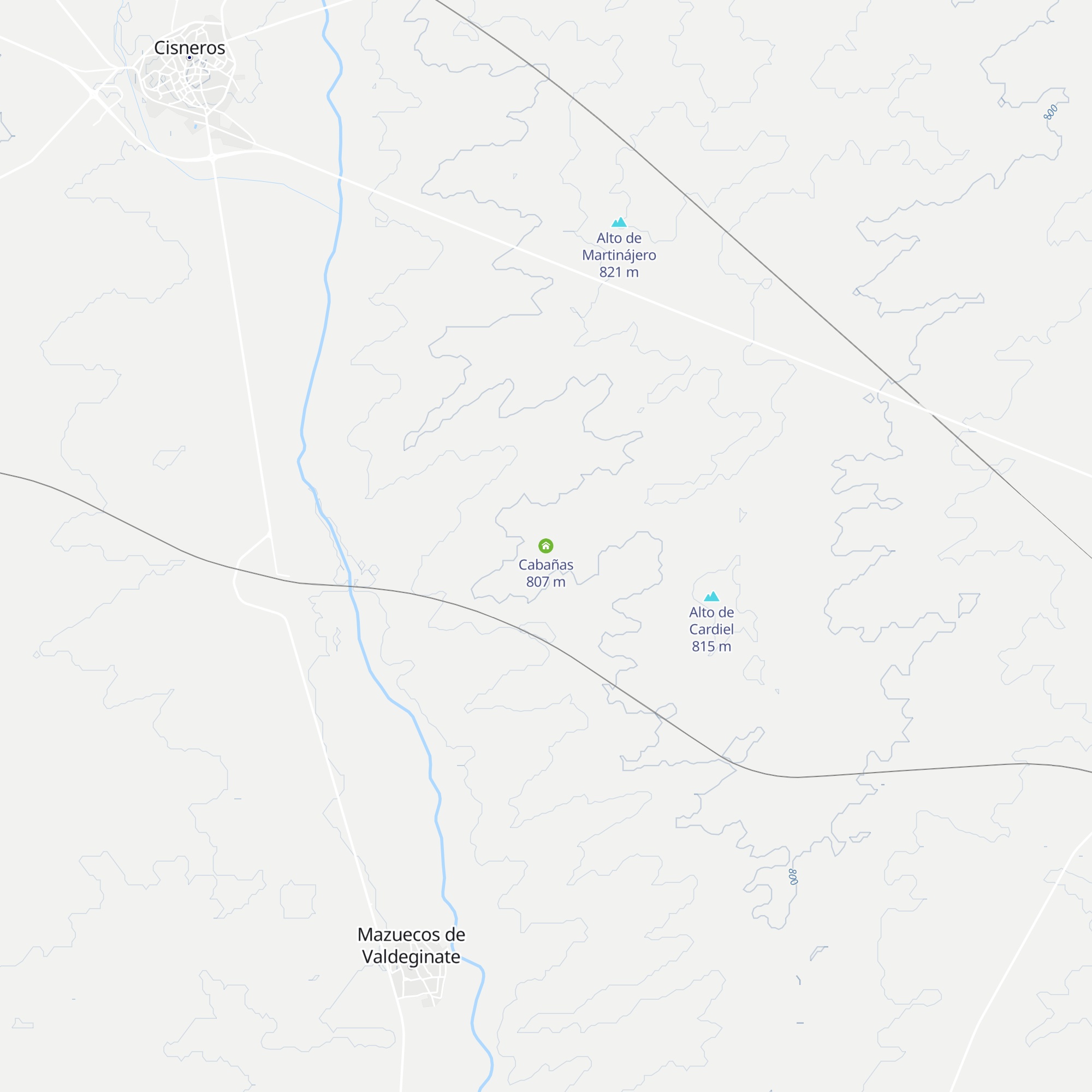 Cabañas map