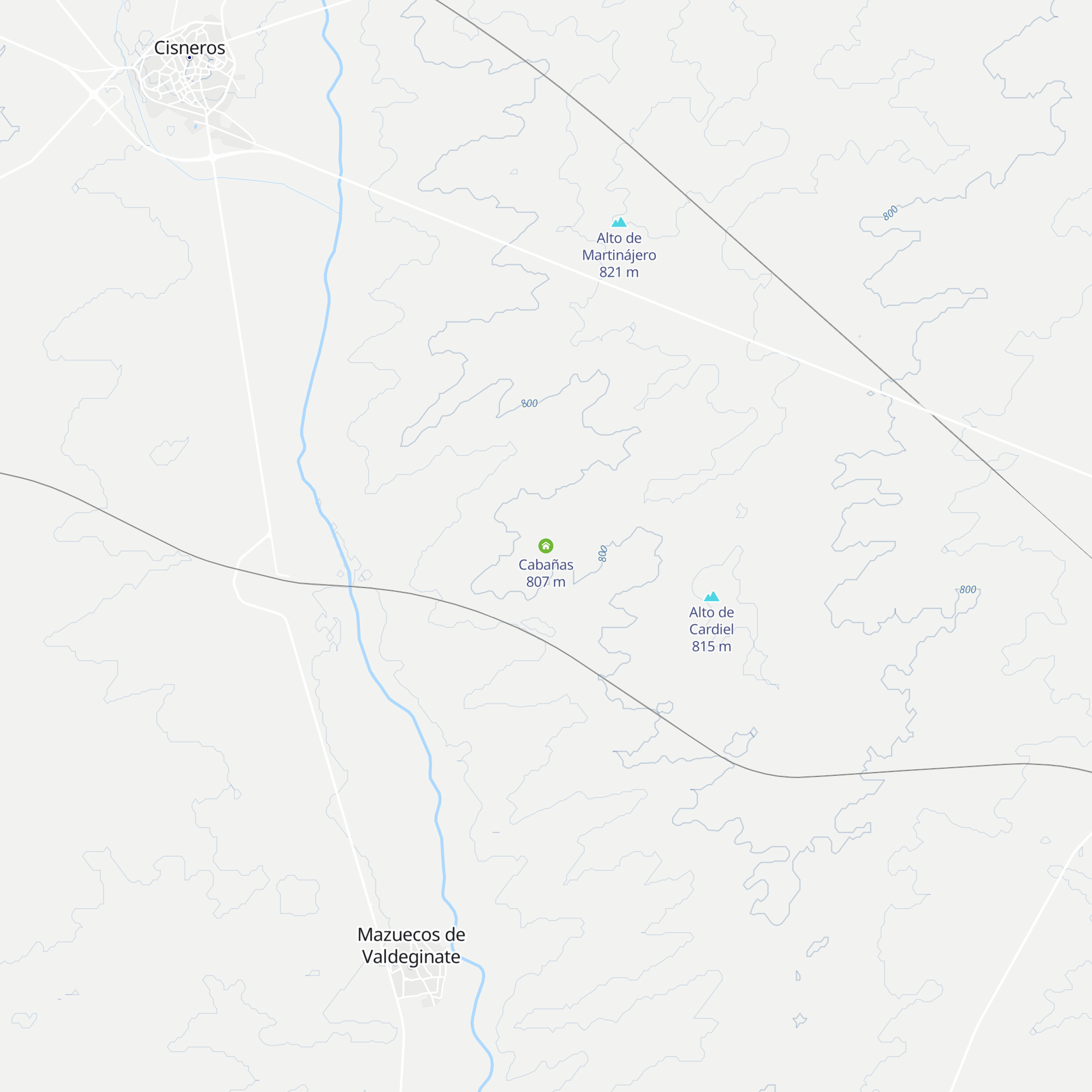 Cabañas map
