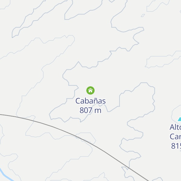 Map of Cabañas
