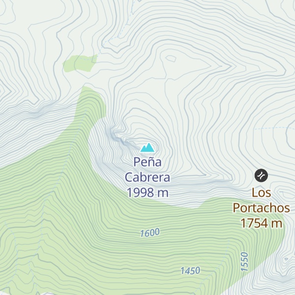 Map of Peña Cabrera